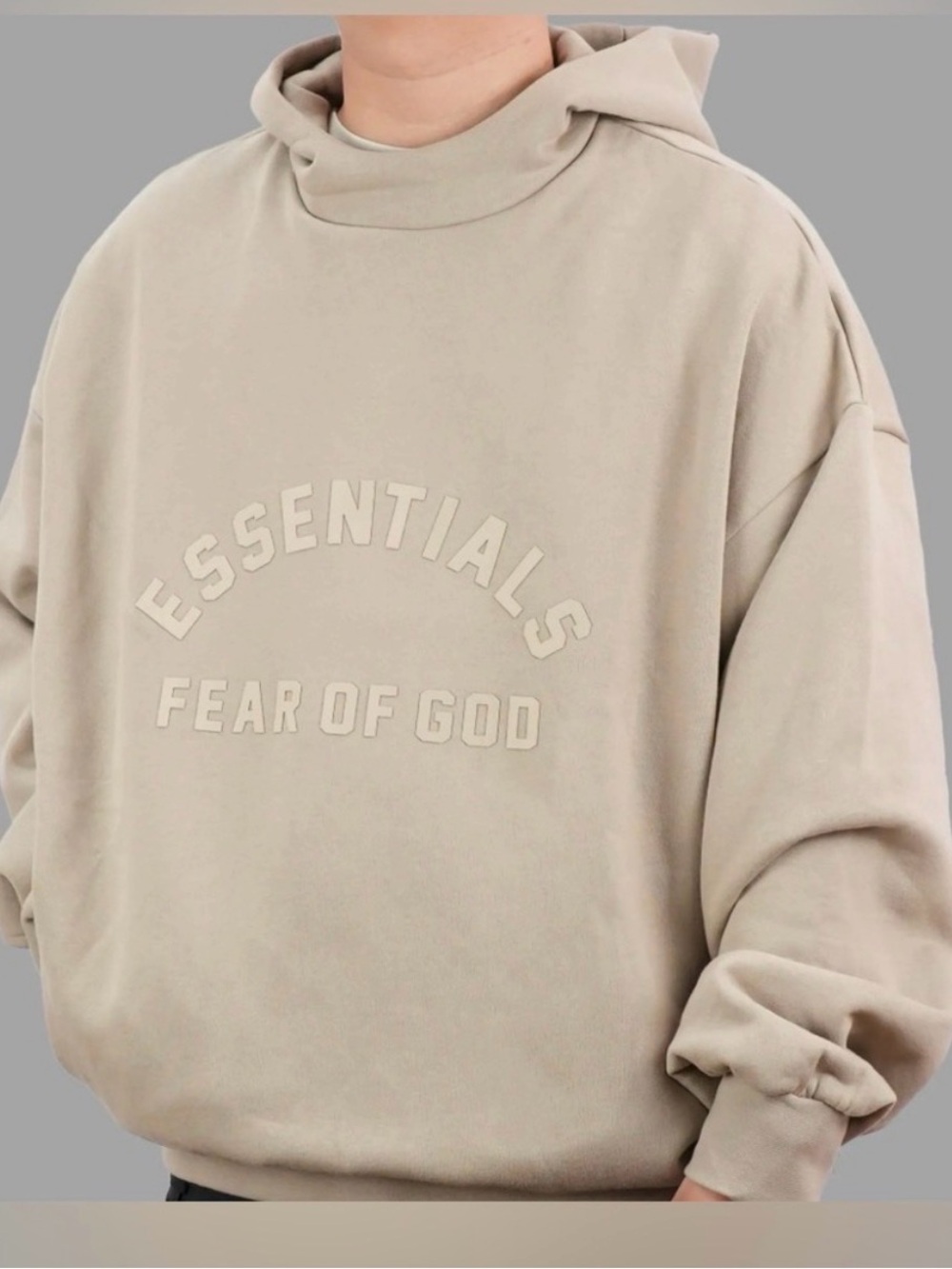 Fear of God Essentials Crewneck Sweatshirt in Beige